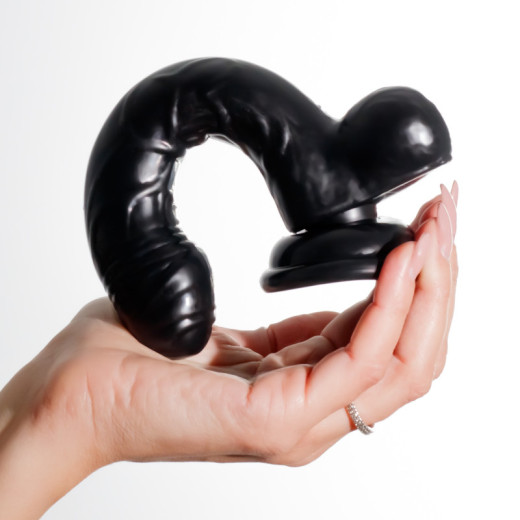 Dildo Anal de Gelatina Hudini Negro Crushious
