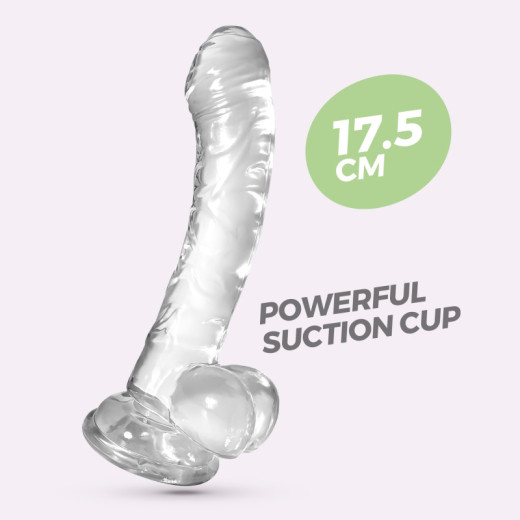 Dildo Anal de Gelatina Hudini Transparente Crushious