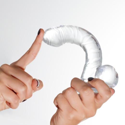Dildo Anal de Gelatina Hudini Transparente Crushious