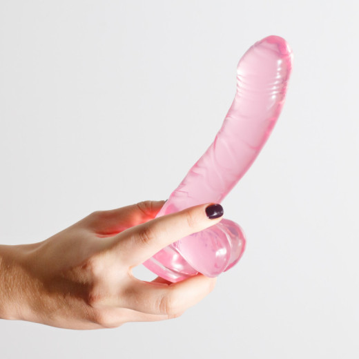 Dildo Anal de Gelatina Hudini Rosa Crushious