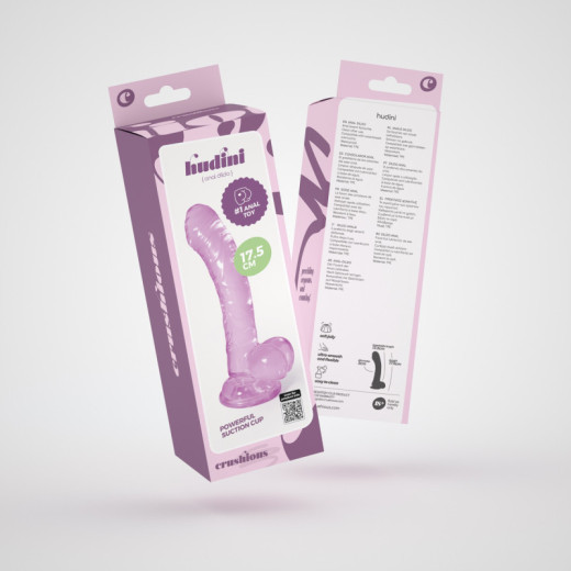 Dildo Anal de Gelatina Hudini Morado Crushious