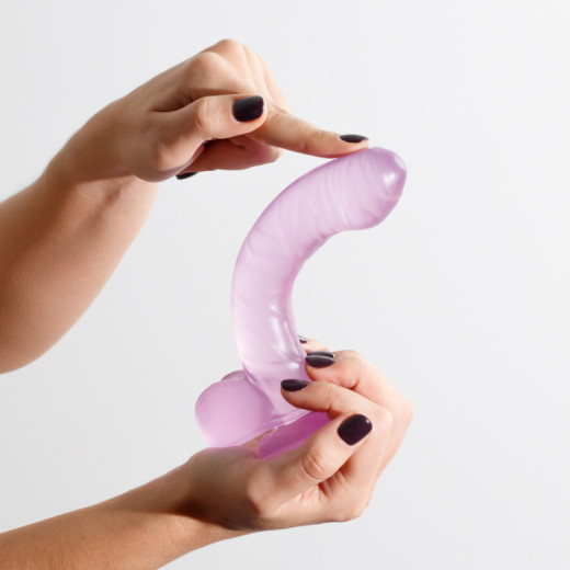Dildo Anal de Gelatina Hudini Morado Crushious