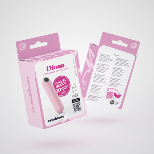 Bala Vibradora Recargable Imoan Rosa Bebé Crushious