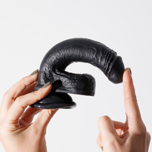 Dildo de Silicona Líquida Inviktus 7 Negro Crushious