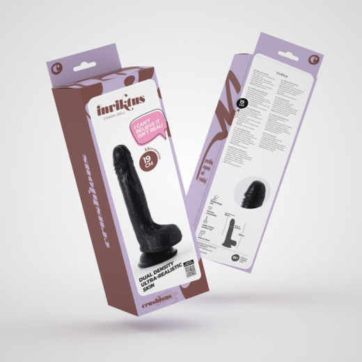 Dildo de Silicona Líquida Inviktus 7 Negro Crushious