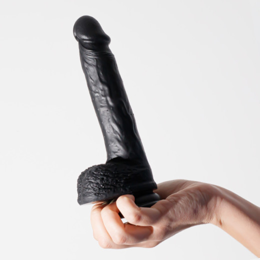 Dildo de Silicona Líquida Inviktus 8 Negro Crushious