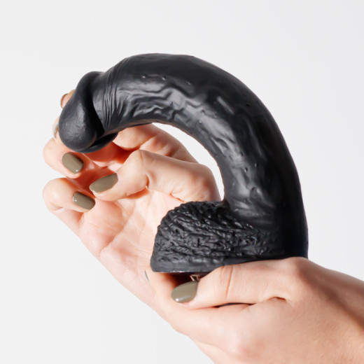 Dildo de Silicona Líquida Inviktus 8 Negro Crushious