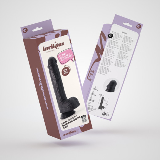 Dildo de Silicona Líquida Inviktus 8 Negro Crushious