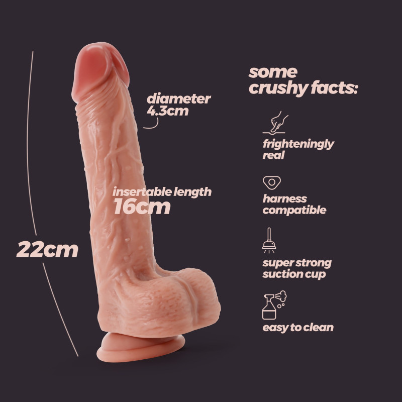 Dildo de Silicona Líquida Inviktus 8,5 Natural Crushious