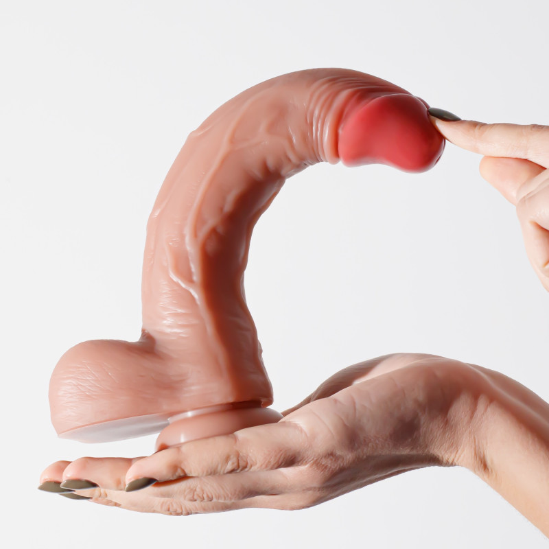 Dildo de Silicona Líquida Inviktus 9 Natural Crushious