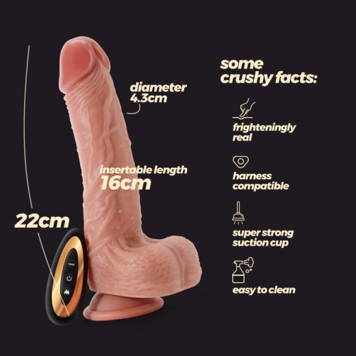 Vibrador de Silicona Líquida Inviktus Vibe 8,5 Natural Crushious