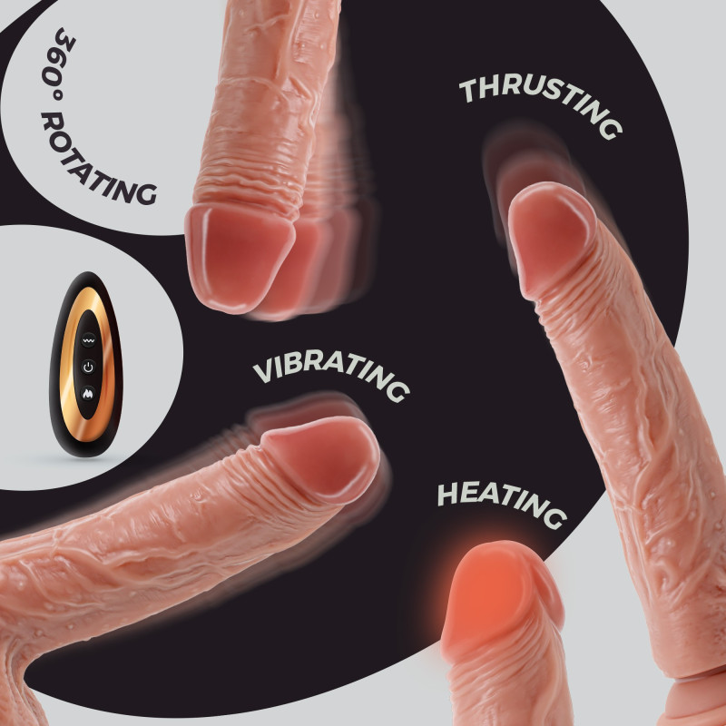 Vibrador de Silicona Líquida Inviktus Vibe 8,5 Natural Crushious