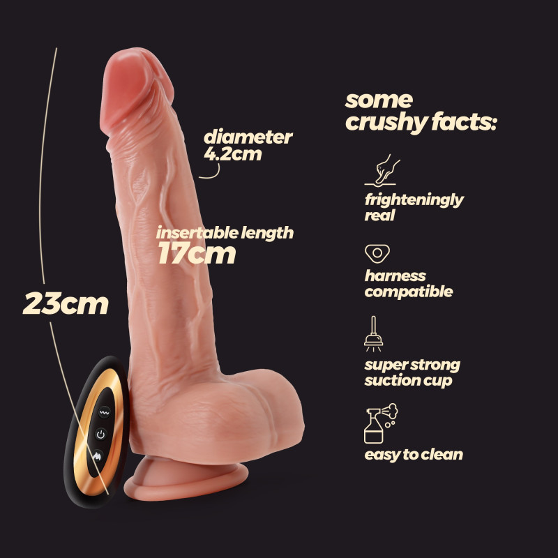 Vibrador de Silicona Líquida Inviktus Vibe 9 Natural Crushious