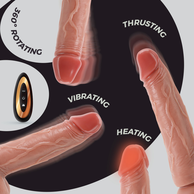 Vibrador de Silicona Líquida Inviktus Vibe 9 Natural Crushious