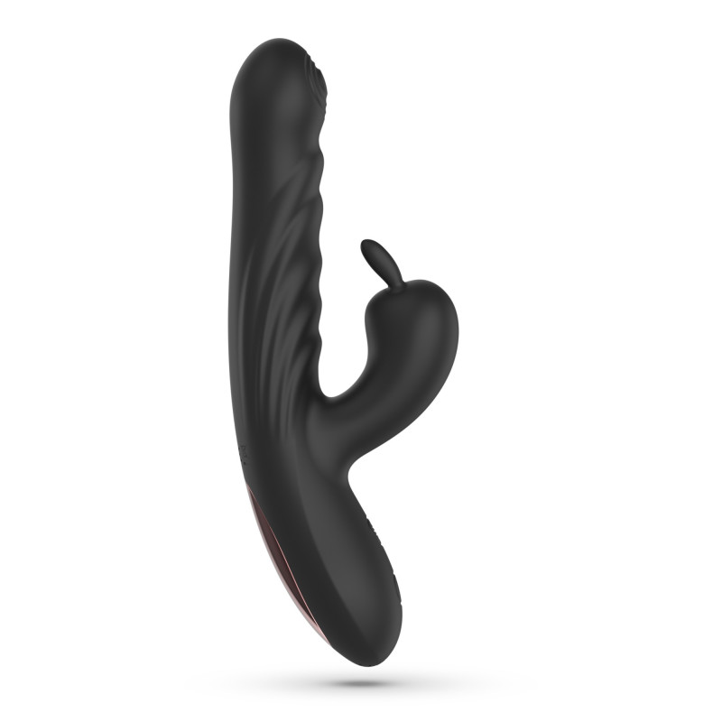 Vibrador Conejito con Movimiento Lapin Negro Crushious