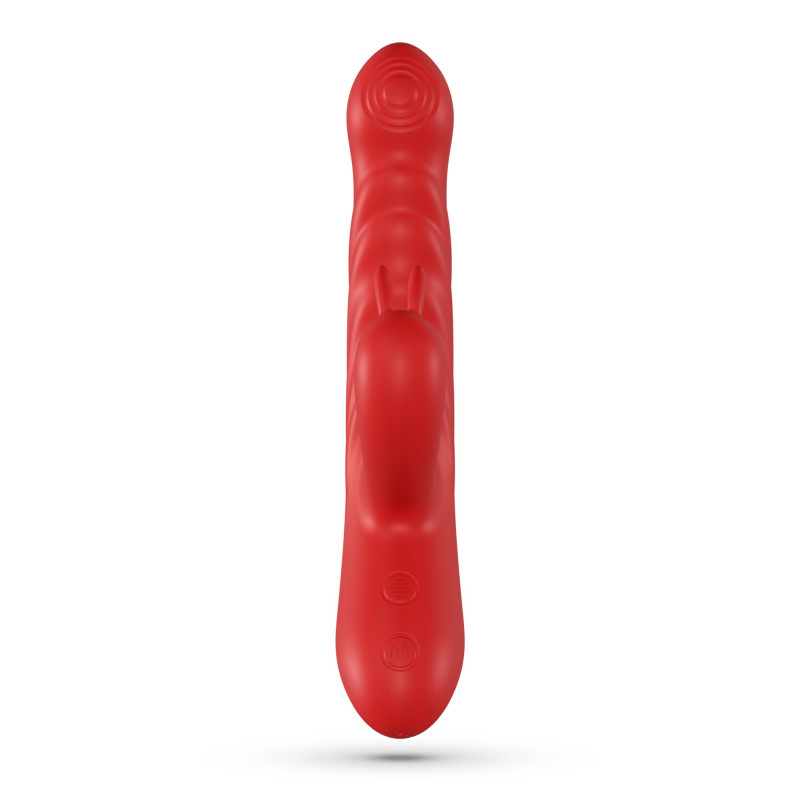 Vibrador Conejito con Movimiento Lapin Rojo Crushious
