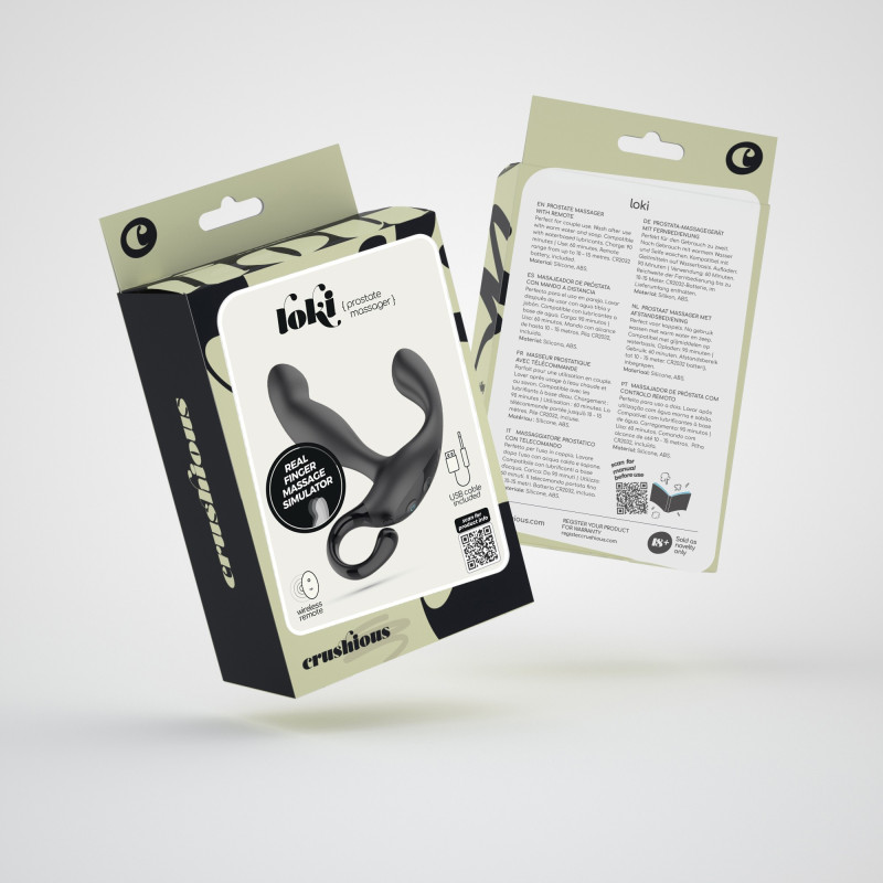 Masajeador de Próstata Recargable con Control Remoto Loki Crushious