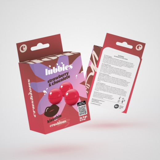 Bolas de Aceite Comestible Sabor Fresa & Chocolate Lubbies Crushious