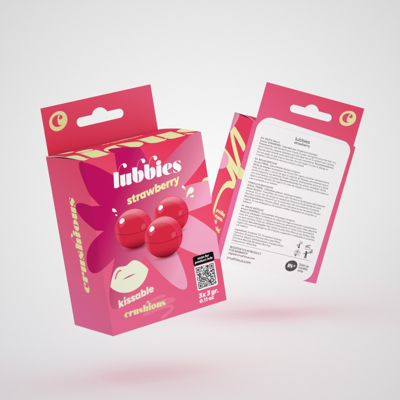 Bolas de Aceite Comestible Sabor Fresa Lubbies Crushious