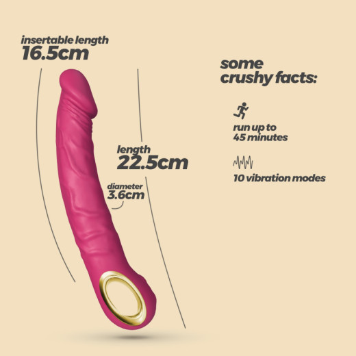 Vibrador Realista Magnus Rosa Crushious