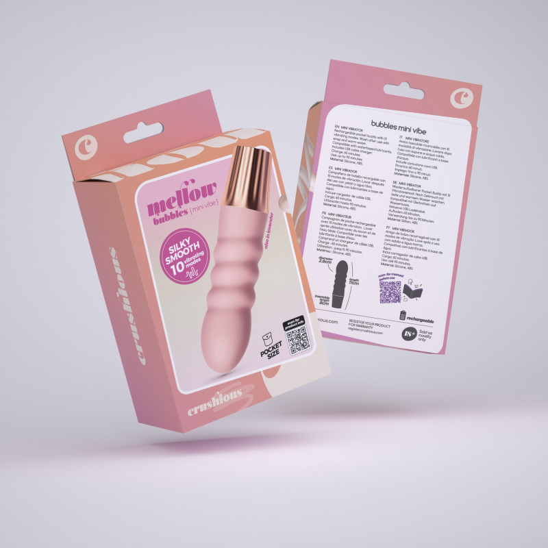 Mini Vibrador Mellow Bubbles Rosa Crushious