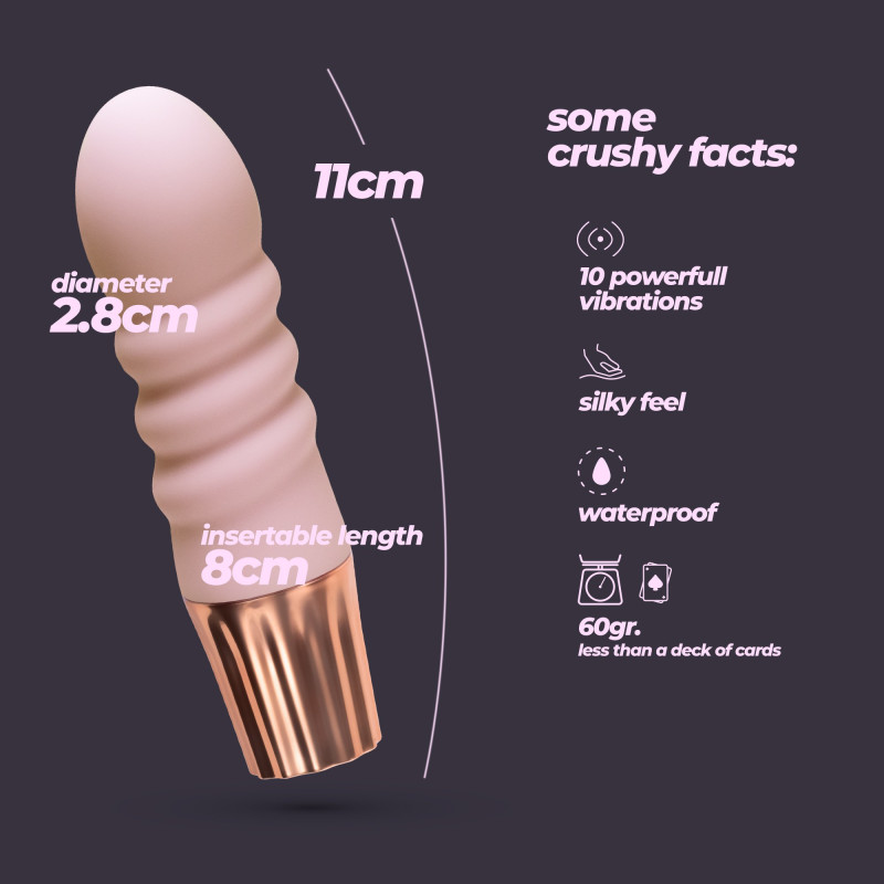 Mini Vibrador Mellow Bubbles Rosa Crushious