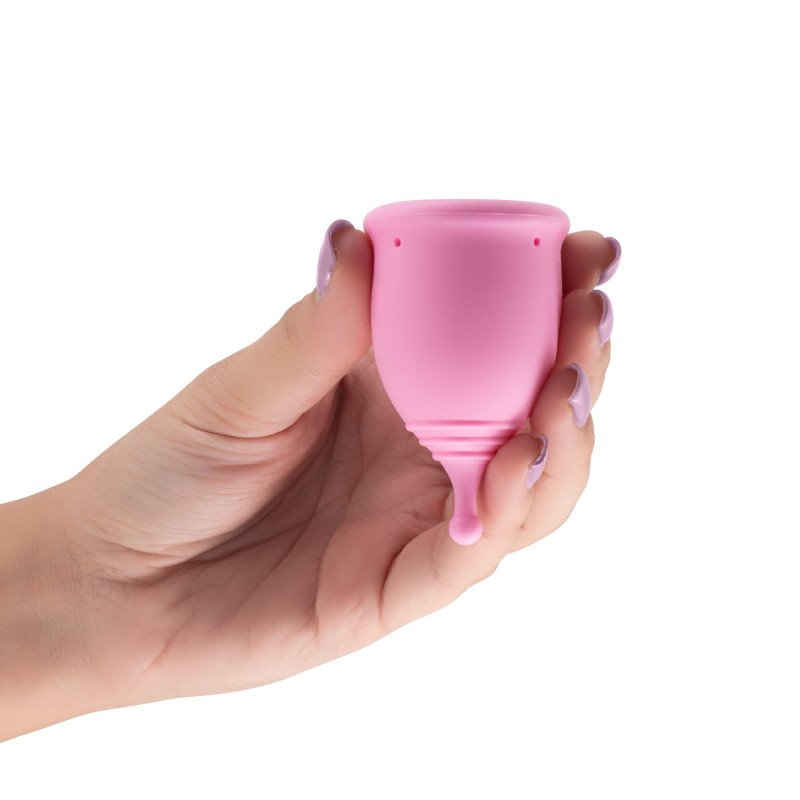 Copas Menstruales Minerva S + L con Bolsa y Limpiador de Juguetes 150 ml Crushious