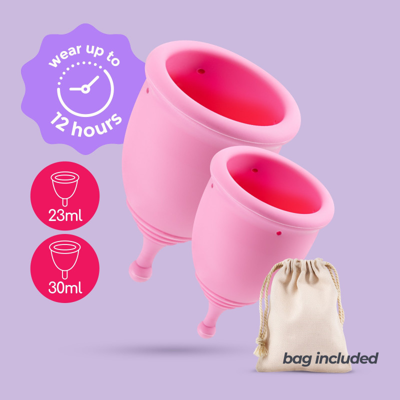 Copas Menstruales Minerva S + L con Bolsa Crushious