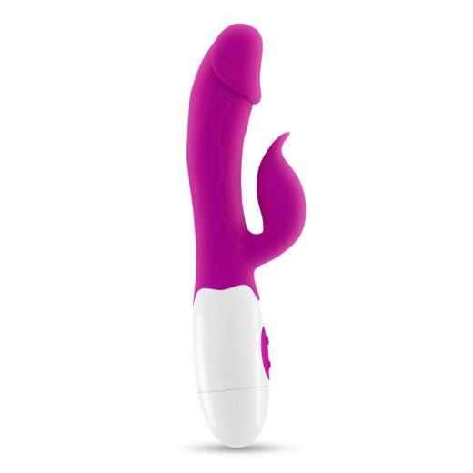 Vibrador Conejito Mochi Morado con Lubricante Base Agua Incluido Crushious