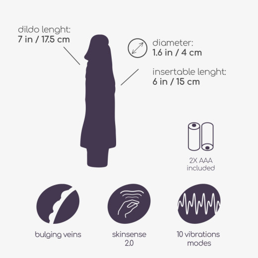 Vibrador Realista Mr. Skin Crushious