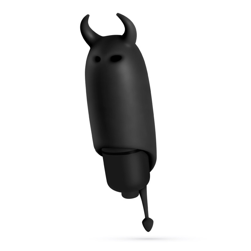 O-Pet Devil con Bala Vibradora de 10 Ritmos Negro Crushious