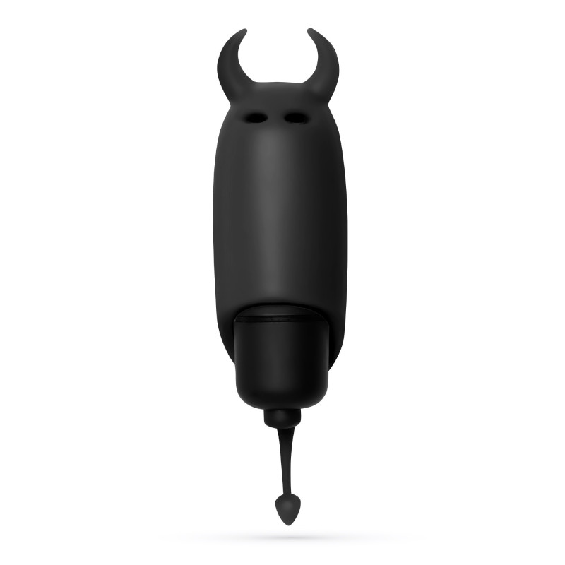 O-Pet Devil con Bala Vibradora de 10 Ritmos Negro Crushious