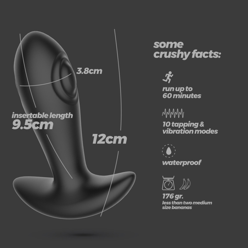 Plug Anal de Golpeteo Octo con Control Remoto Crushious