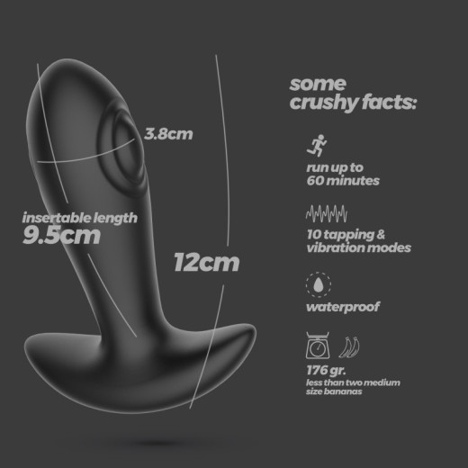 Plug Anal de Golpeteo Octo con Control Remoto Crushious