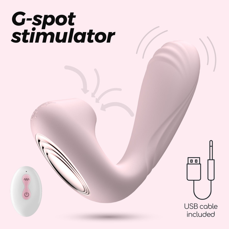 Estimulador con Control Remoto Pookie Rosa Crushious