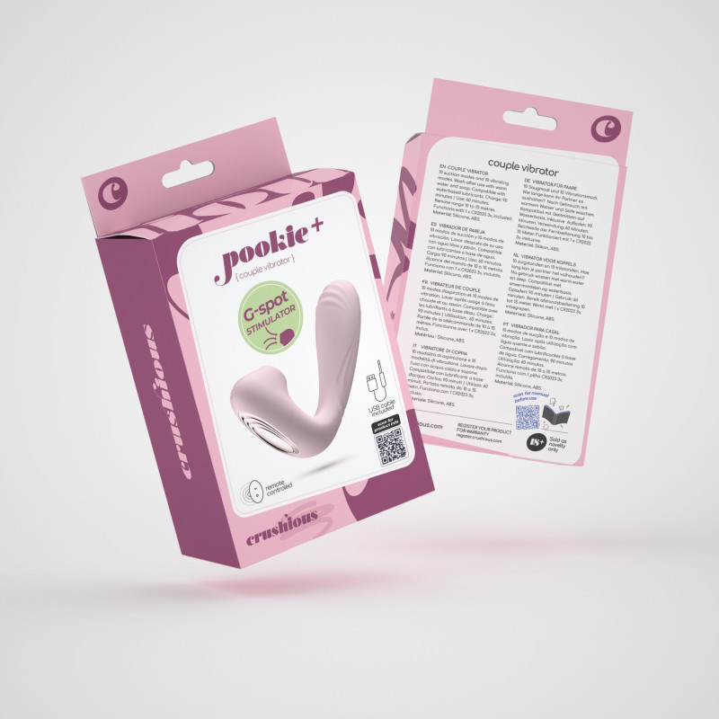 Estimulador con Control Remoto Pookie Rosa Crushious