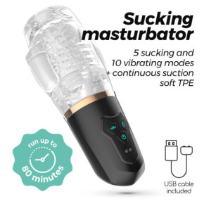 Masturbador Recargable con Succión Quasar Crushious
