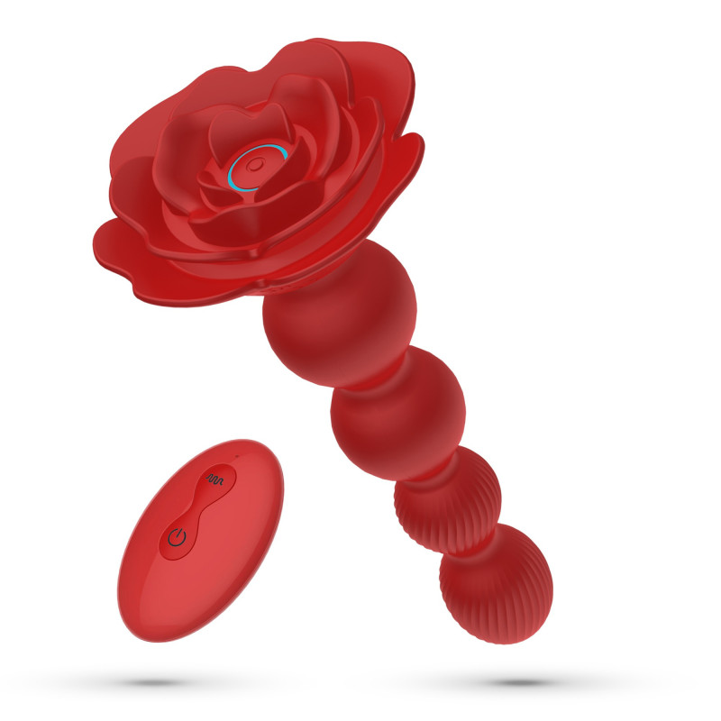 Plug Anal Giratorio Rosaline con Control Remoto Crushious