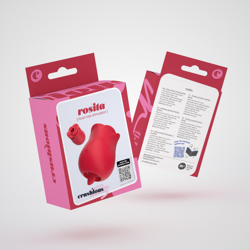 Estimulador Clitorial Rosita con Lengua Crushious