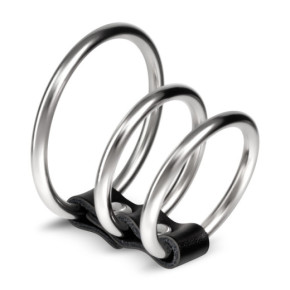 Set de 3 Anillos Metálicos para el Pene Saruman Crushious