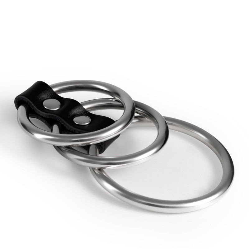 Set de 3 Anillos Metálicos para el Pene Saruman Crushious