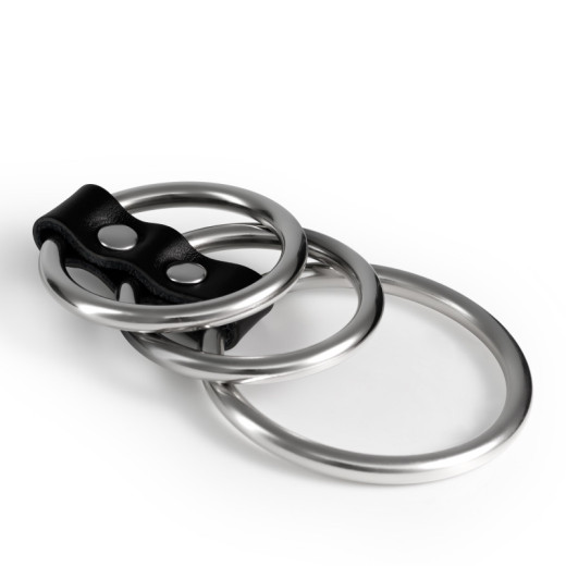 Set de 3 Anillos Metálicos para el Pene Saruman Crushious