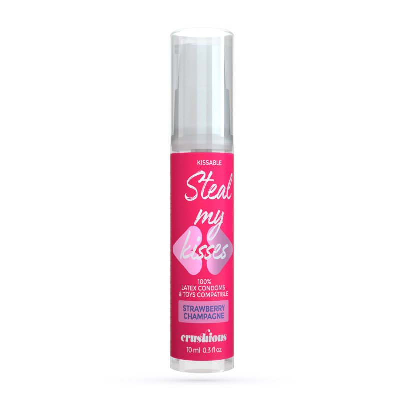 Gel Lubricante Sabor Fresa y Champán Steal My Kisses 10 ml Crushious