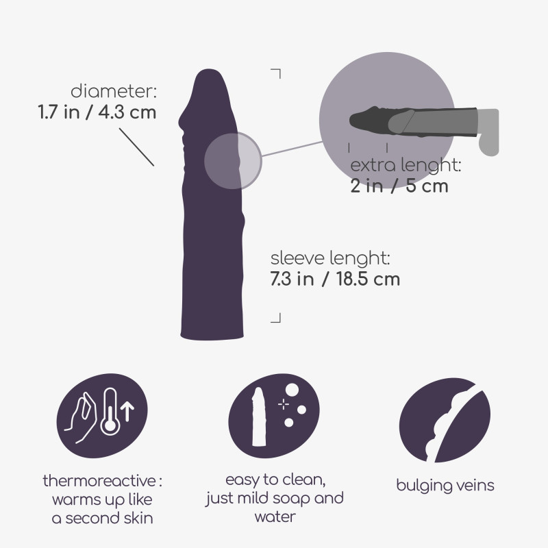 Funda para Pene Realista The Macho con Extensión de 5 cm Crushious
