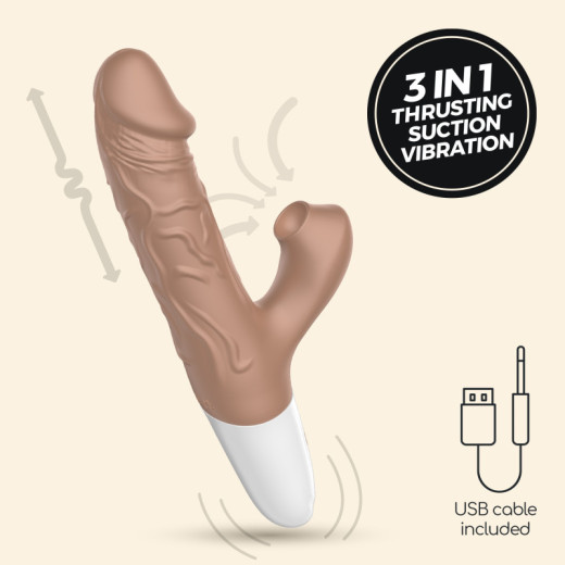 Vibrador Realista con Movimiento El Matador Crushious