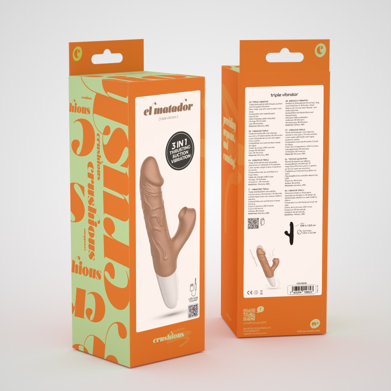 Vibrador Realista con Movimiento El Matador Crushious