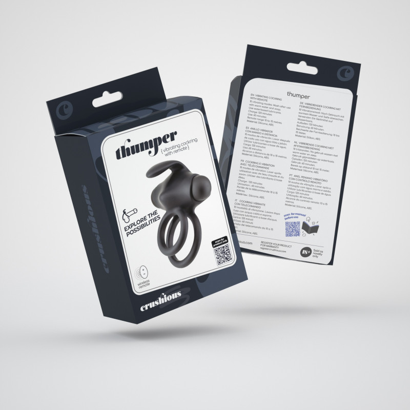 Anillo Vibrador Doble Thumper con Control Remoto Crushious