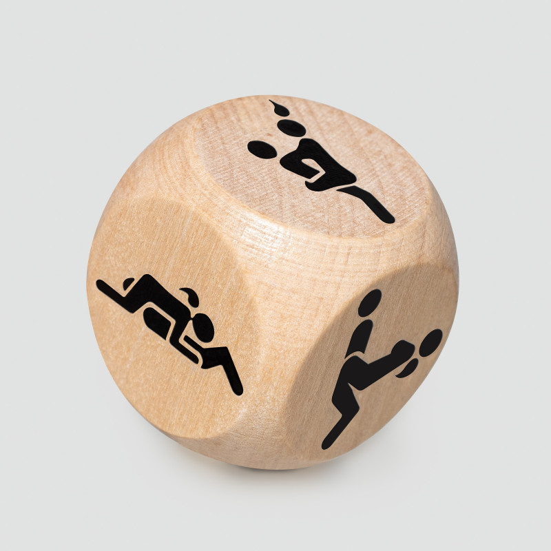 Dados de Posiciones de Madera Crushious
