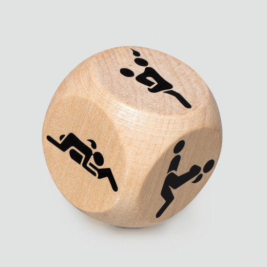 Dados de Posiciones de Madera Crushious