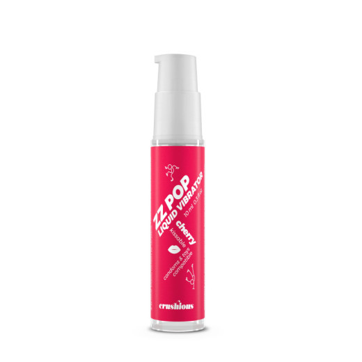 Vibrador Líquido Zz Pop Aroma Cereza 10 ml Crushious